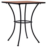 NNEVL Mosaic Bistro Table Terracotta 60 cm Ceramic