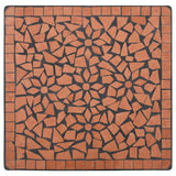 NNEVL Mosaic Bistro Table Terracotta 60 cm Ceramic