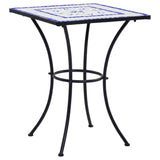 NNEVL Mosaic Bistro Table Blue and White 60 cm Ceramic