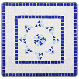 NNEVL Mosaic Bistro Table Blue and White 60 cm Ceramic