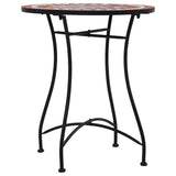 NNEVL Mosaic Bistro Table Brown 60cm Ceramic