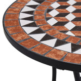 NNEVL Mosaic Bistro Table Brown 60cm Ceramic