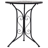 NNEVL Mosaic Bistro Table Grey 61cm Ceramic
