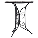 NNEVL Mosaic Bistro Table Grey 61cm Ceramic