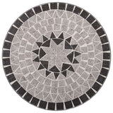 NNEVL Mosaic Bistro Table Grey 61cm Ceramic