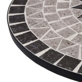 NNEVL Mosaic Bistro Table Grey 61cm Ceramic