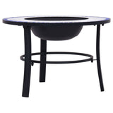 NNEVL Mosaic Fire Pit Blue and White 68cm Ceramic