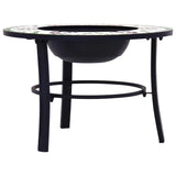 NNEVL Mosaic Fire Pit Green 68cm Ceramic