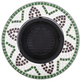NNEVL Mosaic Fire Pit Green 68cm Ceramic