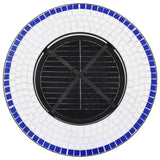 NNEVL Mosaic Fire Pit Table Blue and White 68 cm Ceramic
