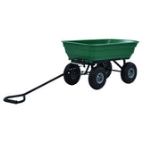 NNEVL Garden Tipping Hand Cart 300 kg 75L Green