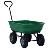 NNEVL Garden Tipping Hand Cart 300 kg 75L Green