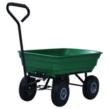 NNEVL Garden Tipping Hand Cart 300 kg 75L Green