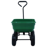 NNEVL Garden Tipping Hand Cart 300 kg 75L Green