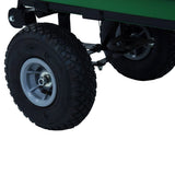NNEVL Garden Tipping Hand Cart 300 kg 75L Green