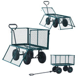 NNEVL Garden Hand Trolley Green 350 kg