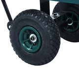 NNEVL Garden Hand Trolley Green 350 kg