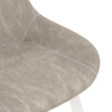 NNEVL Dining Chairs 2 pcs Light Grey Faux Leather