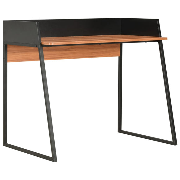 NNEVL Desk Black and Brown 90x60x88 cm