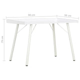 NNEVL Desk White 90x50x79 cm