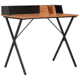 NNEVL Desk Black and Brown 80x50x84 cm