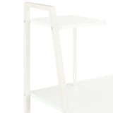 NNEVL Desk with Shelving Unit White 102x50x117 cm