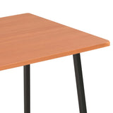 NNEVL Desk with Shelving Unit Black and Brown 102x50x117 cm