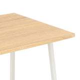 NNEVL Desk with Shelving Unit White and Oak 102x50x117 cm