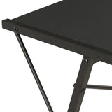 NNEVL Desk with Shelf Black 116x50x93 cm