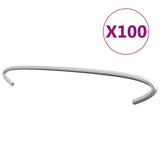 NNEVL Gabion Hooks 100 pcs Galvanised Steel 40 cm