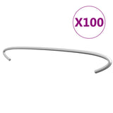 NNEVL Gabion Hooks 100 pcs Galvanised Steel 50 cm