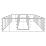 NNEVL Gabion Raised Bed Galvanised Steel 90x30x10 cm