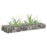 NNEVL Gabion Raised Bed Galvanised Steel 90x30x10 cm