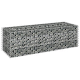 NNEVL Gabion Raised Bed Galvanised Steel 90x30x30 cm
