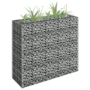 NNEVL Gabion Raised Bed Galvanised Steel 90x30x90 cm