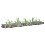 NNEVL Gabion Raised Bed Galvanised Steel 180x30x10 cm