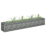 NNEVL Gabion Raised Bed Galvanised Steel 180x30x30 cm