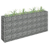 NNEVL Gabion Raised Bed Galvanised Steel 180x30x90 cm