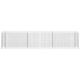 NNEVL Gabion Raised Bed Galvanised Steel 270x30x60 cm