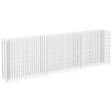 NNEVL Gabion Raised Bed Galvanised Steel 270x30x90 cm