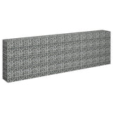 NNEVL Gabion Raised Bed Galvanised Steel 270x30x90 cm
