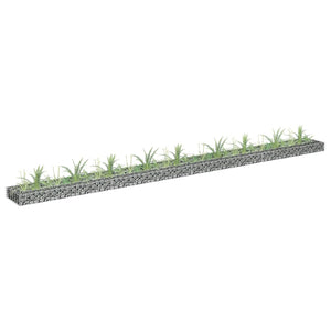 NNEVL Gabion Raised Bed Galvanised Steel 360x30x10 cm