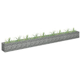 NNEVL Gabion Raised Bed Galvanised Steel 360x30x30 cm