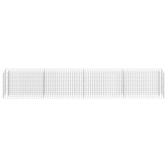 NNEVL Gabion Raised Bed Galvanised Steel 360x30x60 cm