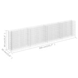 NNEVL Gabion Raised Bed Galvanised Steel 360x30x90 cm