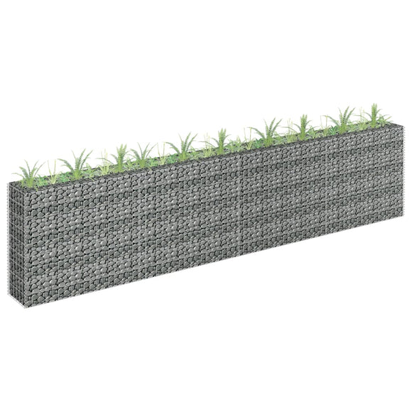 NNEVL Gabion Raised Bed Galvanised Steel 360x30x90 cm