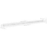 NNEVL Gabion Raised Bed Galvanised Steel 450x30x10 cm