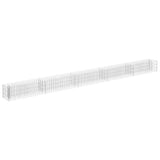 NNEVL Gabion Raised Bed Galvanised Steel 450x30x30 cm