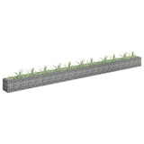 NNEVL Gabion Raised Bed Galvanised Steel 450x30x30 cm