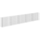 NNEVL Gabion Raised Bed Galvanised Steel 450x30x90 cm